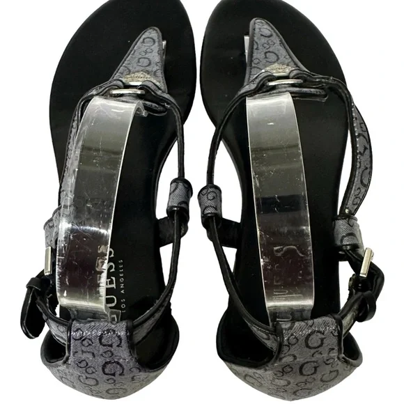 Guess T Strap Buckle Flat Sandals Womens Size 8.5 M - Picture 7 of 8